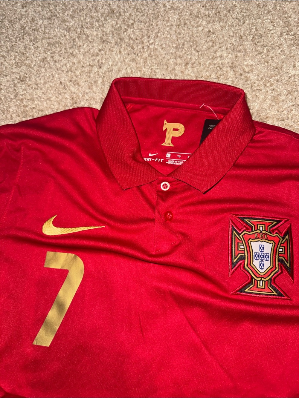 Nike Portugal 2020/2021 Cristiano Ronaldo #7 Men’s Home Soccer Jersey 🆕 - Picture 3 of 8